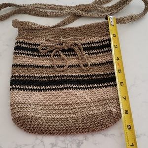 crocheted Boho mini crossbody Purse